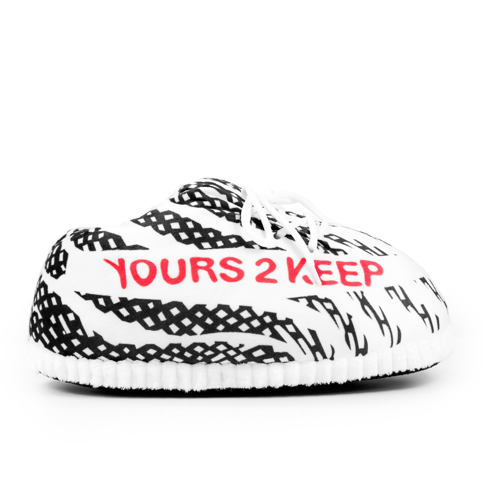 Yours 2 Keep Zebra Sneaker Slipper side