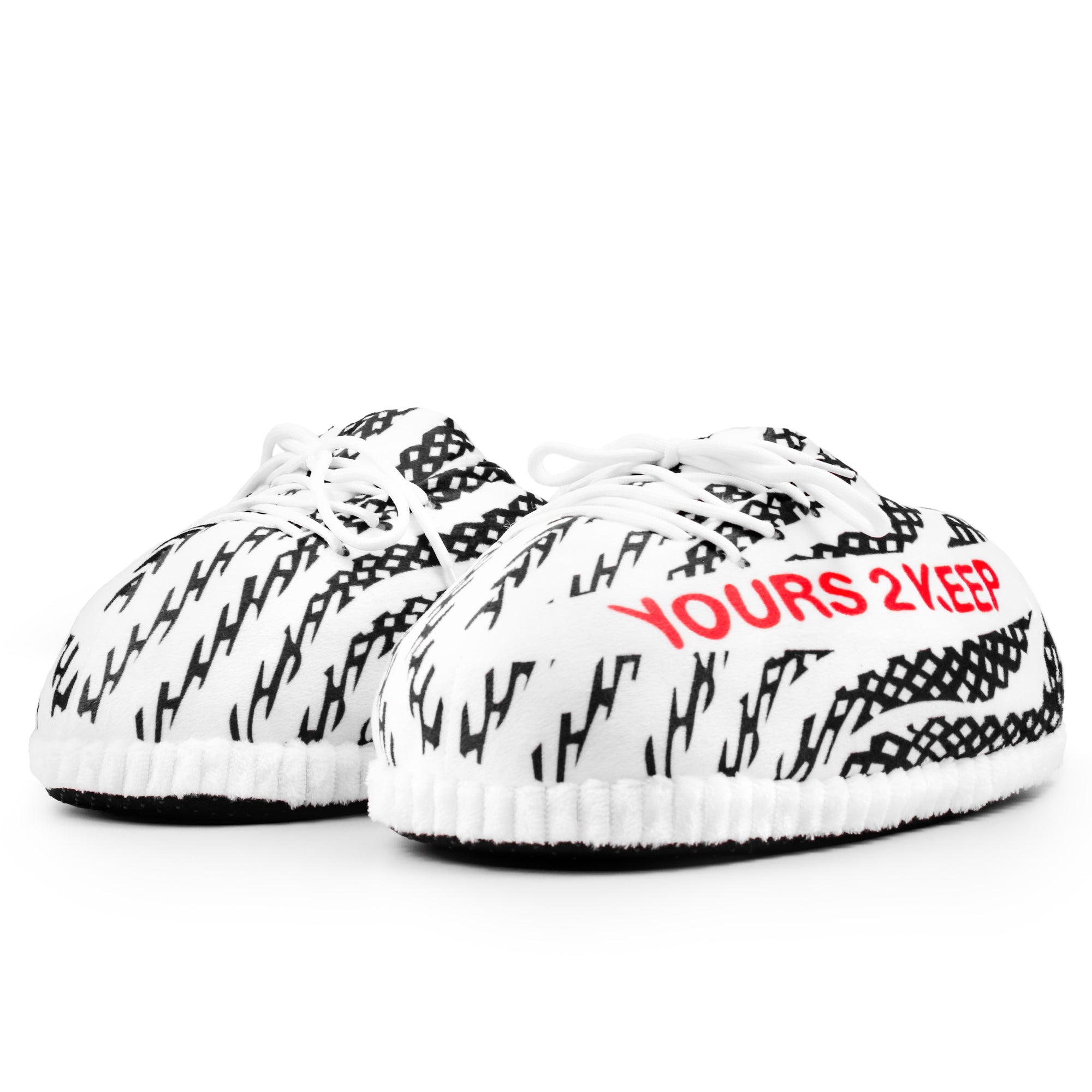 Yours 2 Keep Zebra Sneaker Slipper angled