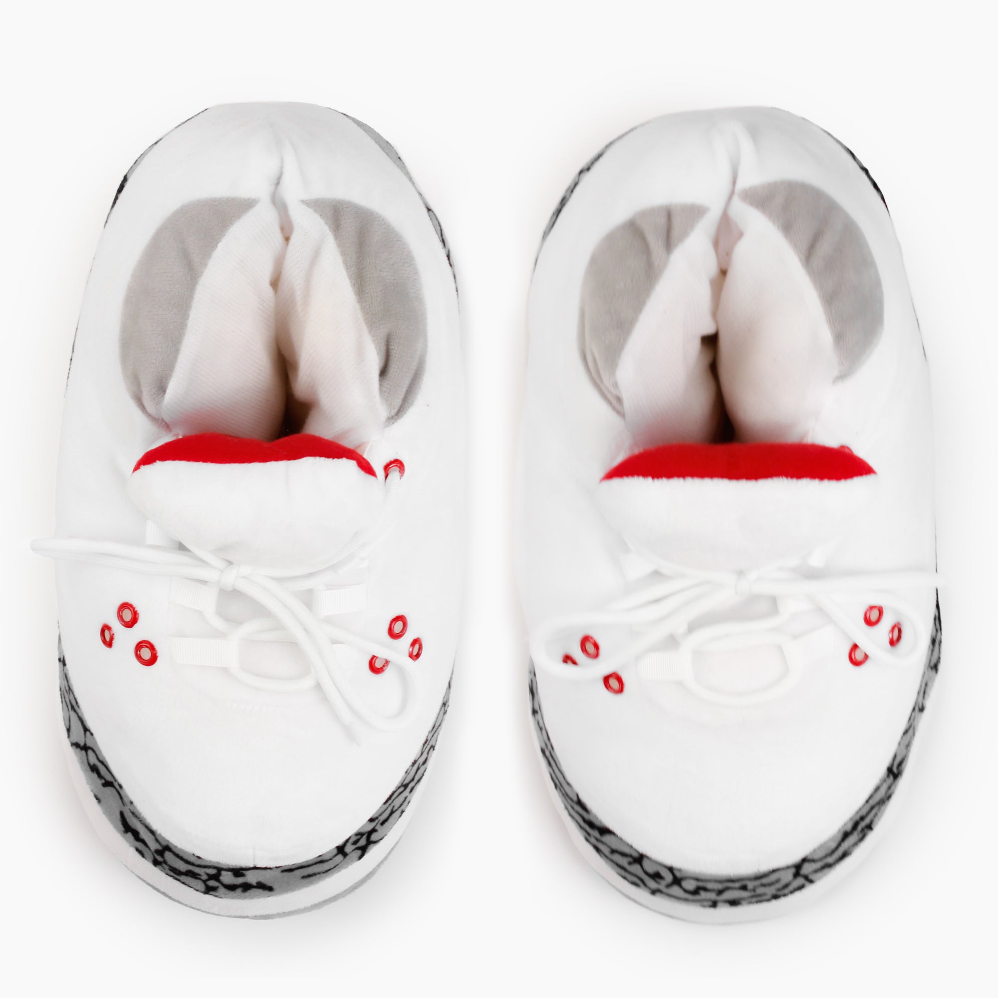 Yours 2 Keep White Marble Sneaker Slippers top